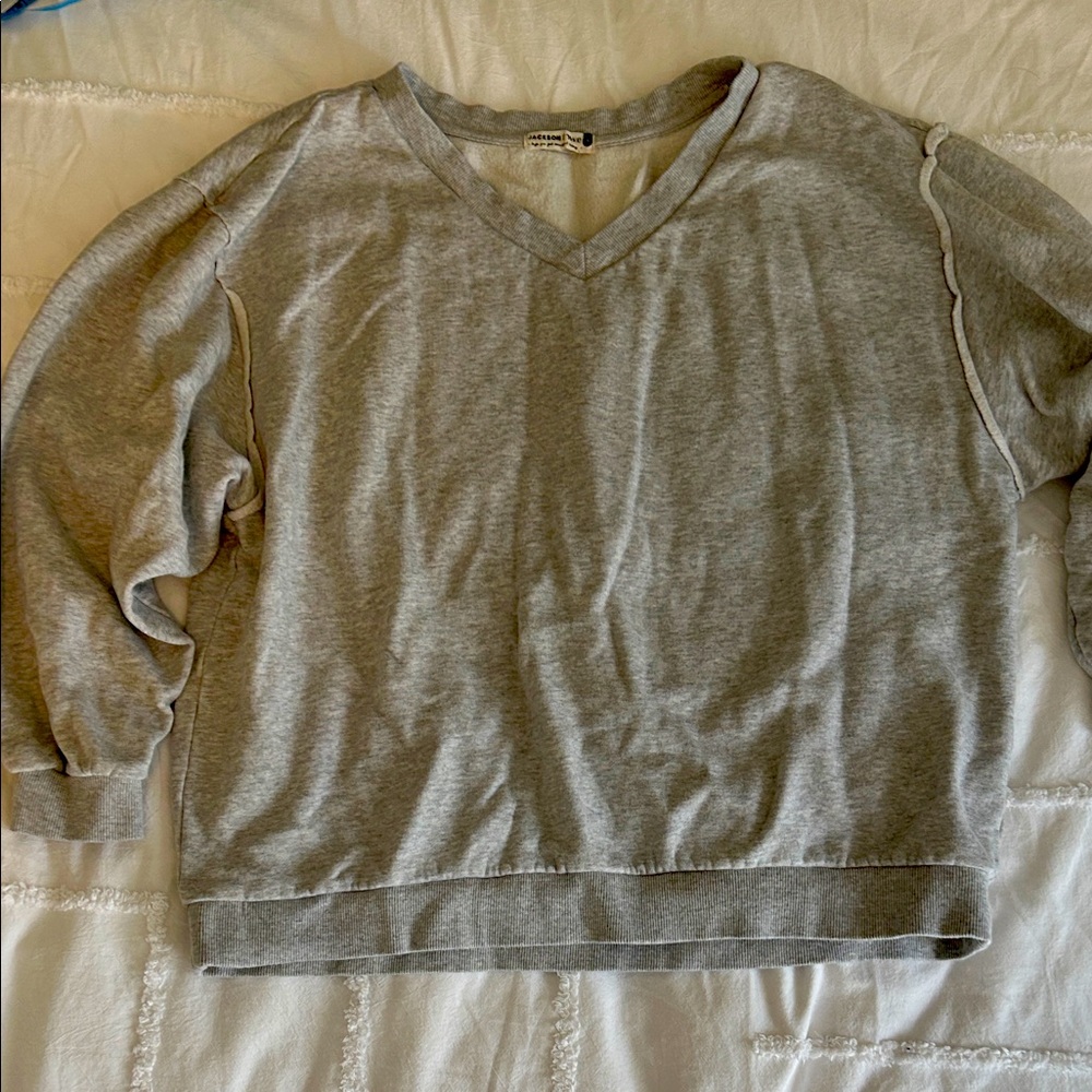 Jackson Rowe oversized v-neck sweatshirt